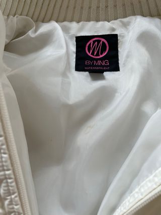 Plumifero largo blanco