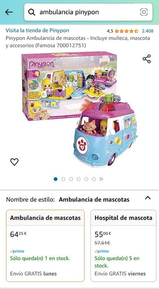 Ambulancia de mascotas de Pinypon
