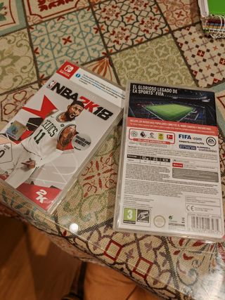 Juegos Nintendo Switch FIFA 20 y NBK2K18
