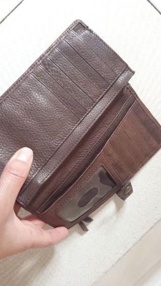 NUEVO cómodo monedero PIEL multicolor 