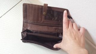 NUEVO cómodo monedero PIEL multicolor 