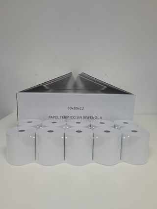 PAPEL TERMICO 80X80 IMPRESORA 25 ROLLOS