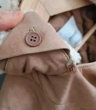 Cazadora de ante y cuello borreguillo de Mango