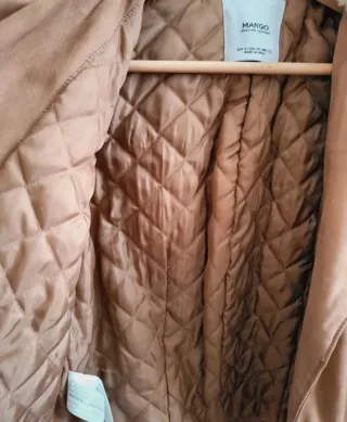 Cazadora de ante y cuello borreguillo de Mango