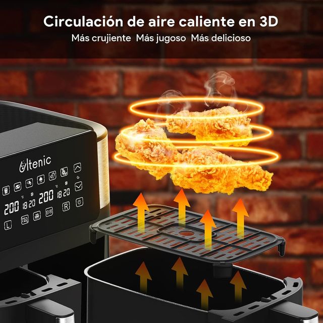 Freidora de aire de doble cesta