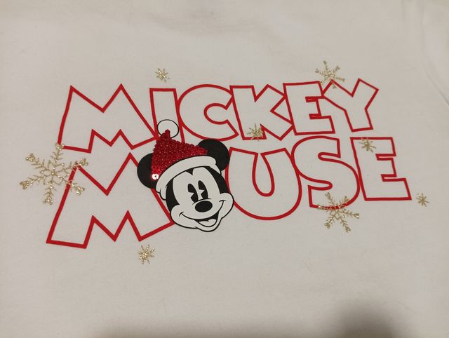 Sudadera Mickey navideña t.9.10 años