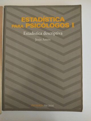 Libros estadística para psicólogos