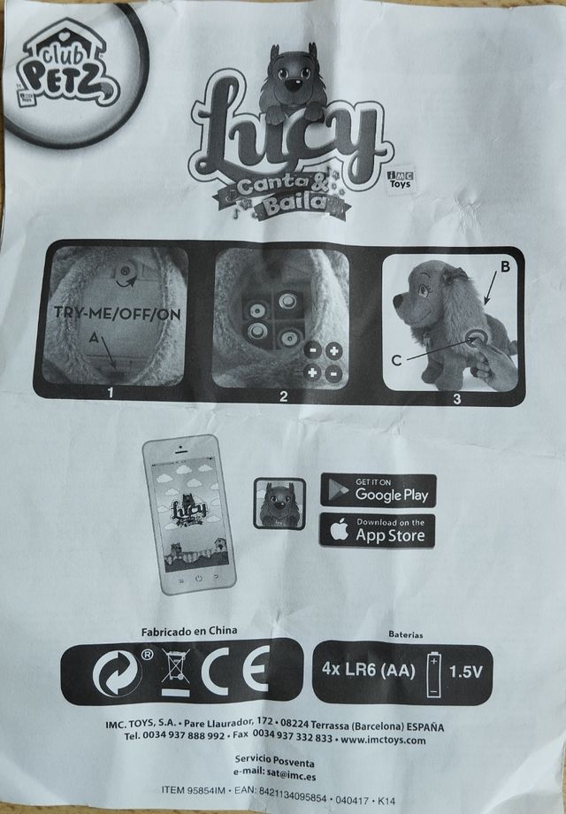 Perrita Lucy interactiva. A partir de 2 años