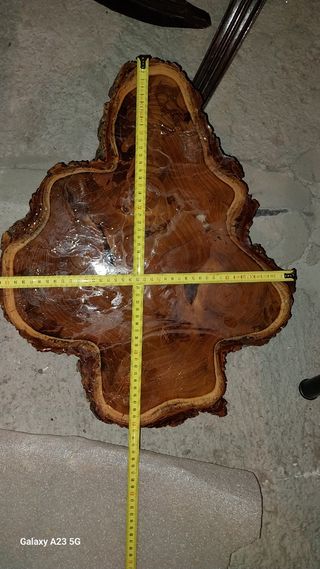 Rodajas Robinia, bricolaje, Mesilla
