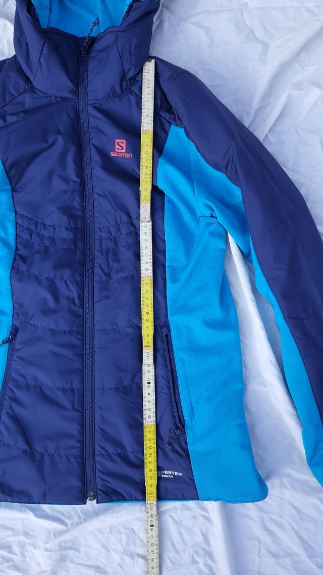 Salomon giacca tecnica reversibile donna XS. Blu.