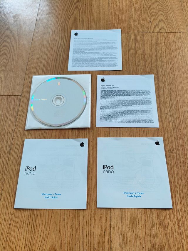 CD disco de software IPOD NANO + ITUNES