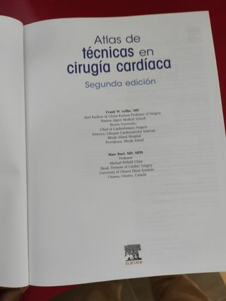 Atlas técnicas cirugía cardiaca 