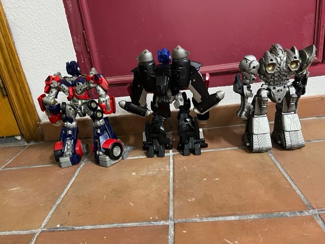 Lote 3 transformers mega 12' megatron optimus