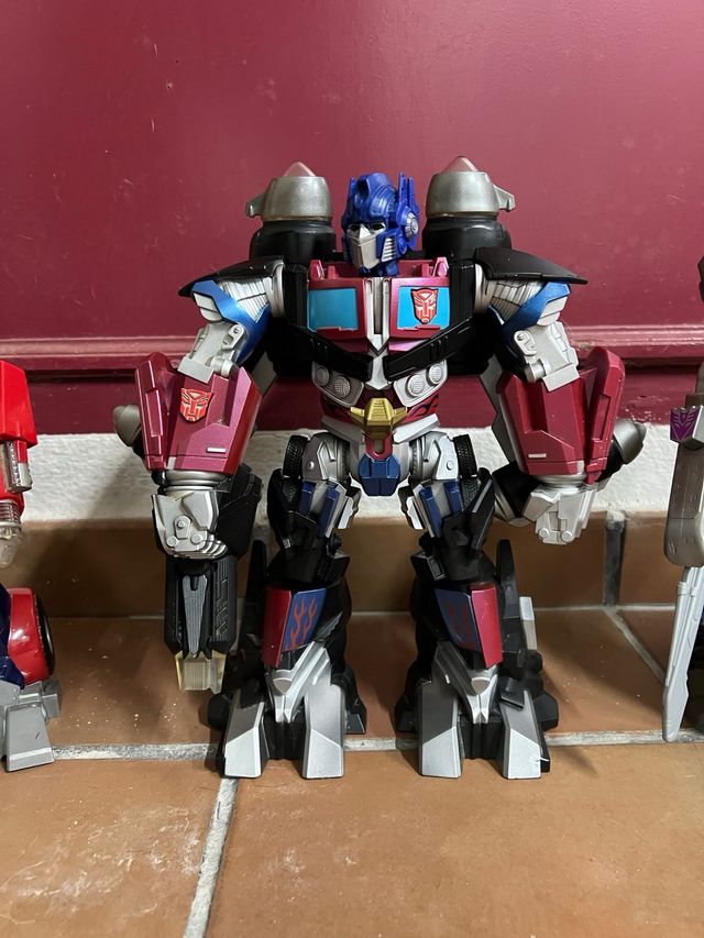 Lote 3 transformers mega 12' megatron optimus