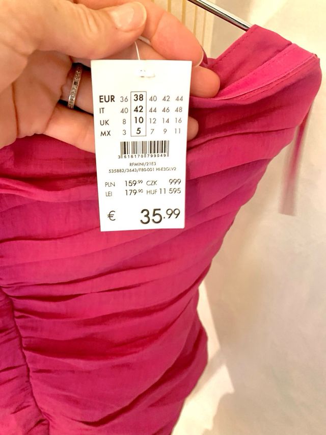 vestido nuevo fiesta boda Camaieu evento talla M