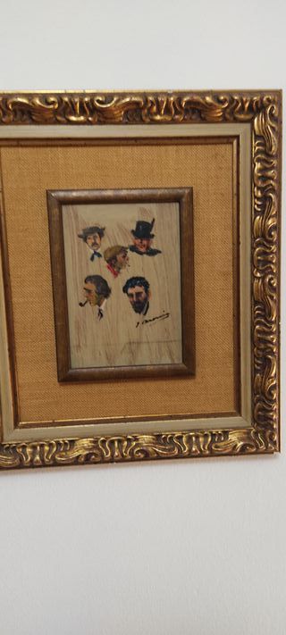 Oleo sobre tabla , firmado Juan Asensio Marine