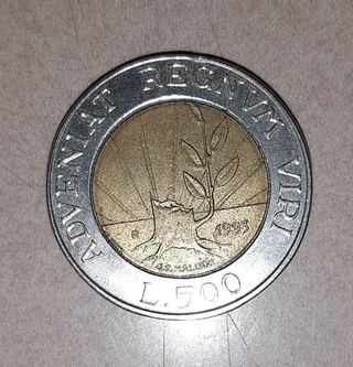 Moneta da 500 lire Rep. San Marino 1993