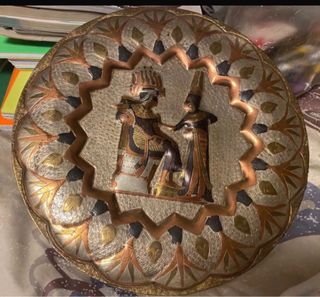 piatto in tane con faraoni