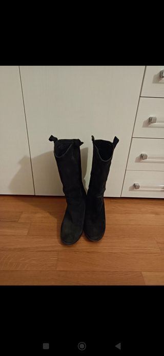 Stivali scamosciati neri