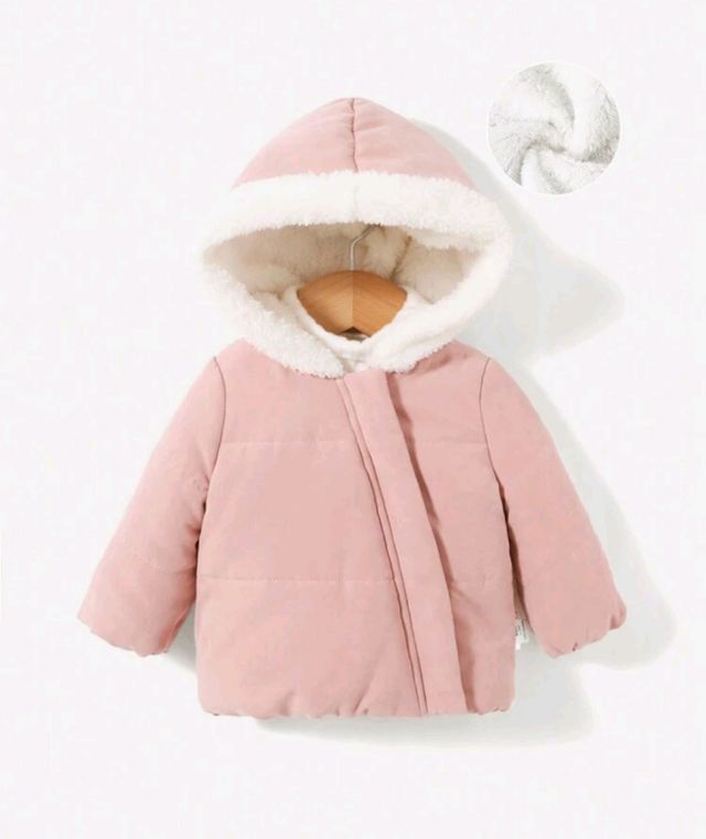 Abrigo acolchado rosa