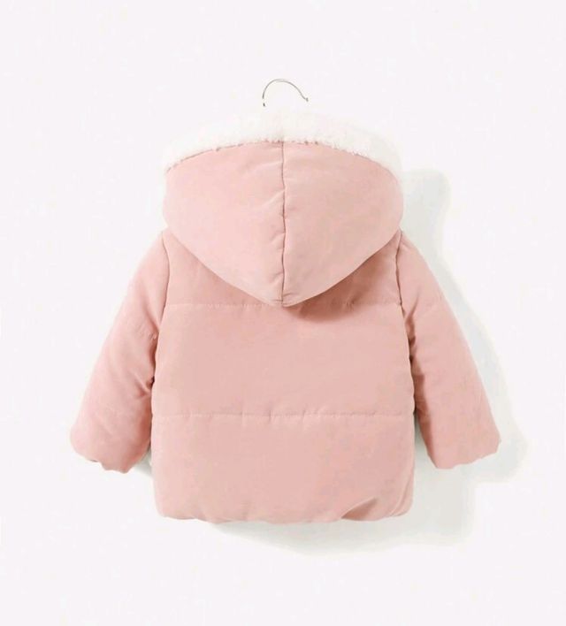Abrigo acolchado rosa