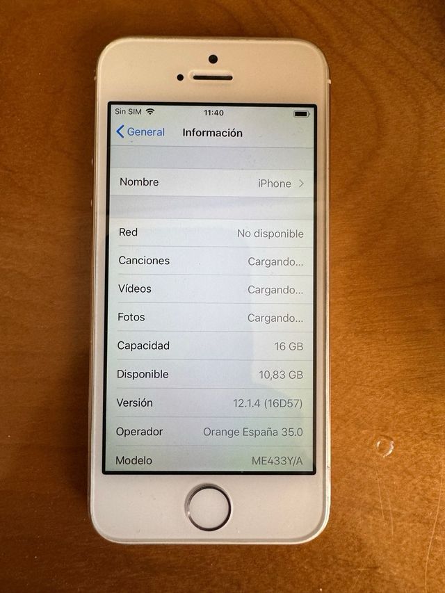 iPhone 5S 16gb Silver funzionante