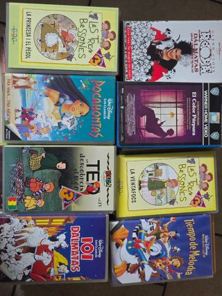 Peliculas VHS infantiles y Disney