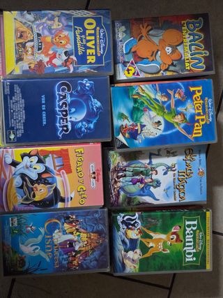 Peliculas VHS infantiles y Disney