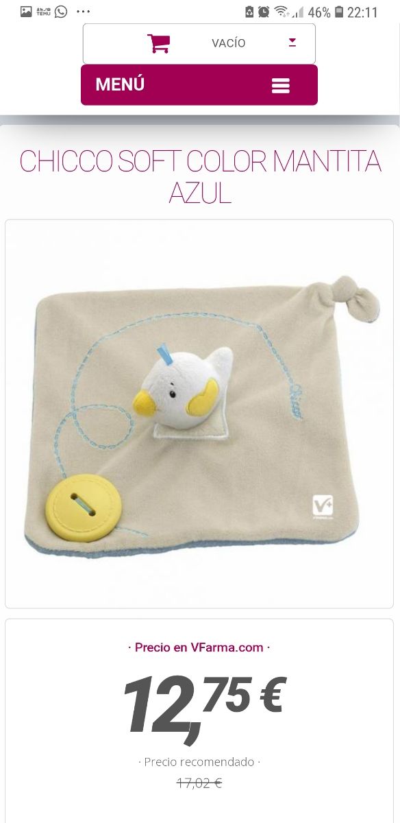 CHICO MANTITA SOFT COLOUR NUEVO DOU DOU