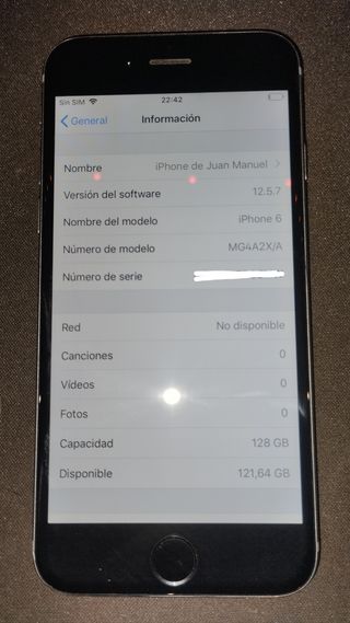 Iphone 6 128GB negro