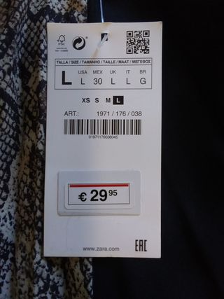 Falda plisada "Zara"