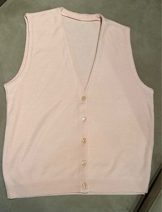 chaleco vintage rosa
