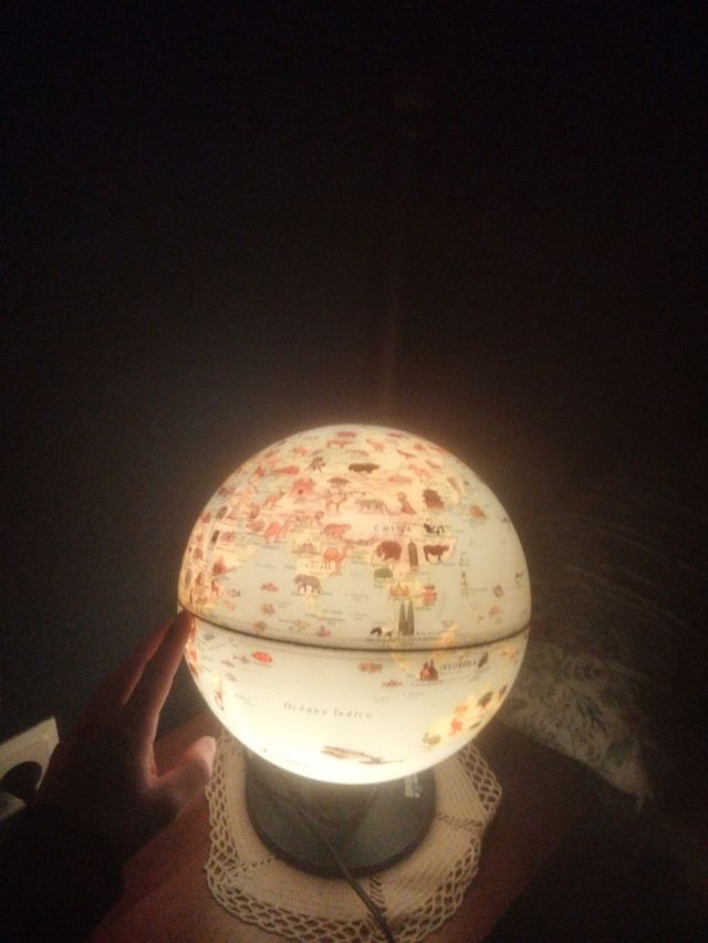 Lámpara bola del mundo