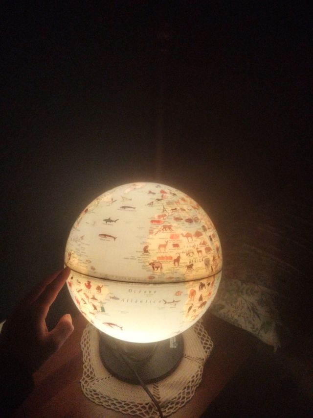 Lámpara bola del mundo