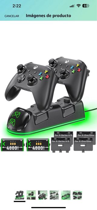 OIVO Cargador para Xbox con 2x4800mWh 