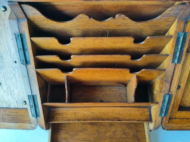 Antico porta documenti/ lettere fine 1800 in legno