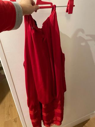 vestido rojo fiesta tintoretto