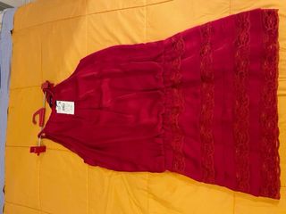 vestido rojo fiesta tintoretto