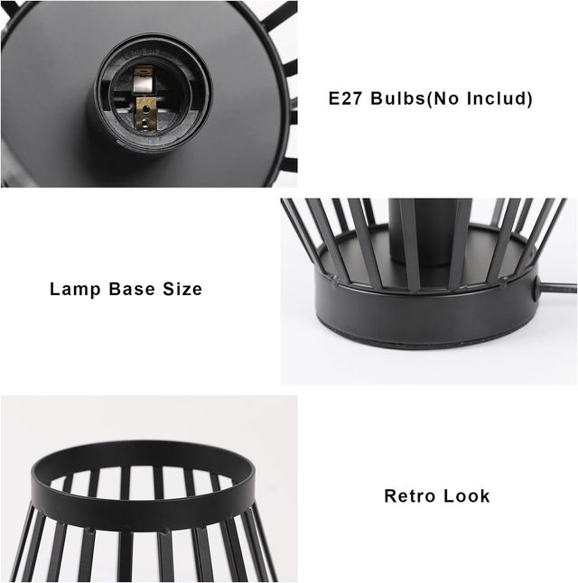 NEW - Lampada da tavolo vintage E27