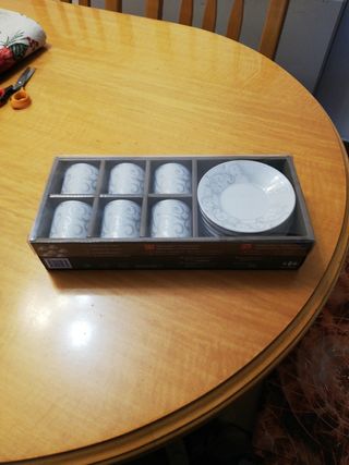 Juego 6  tazas para café, cortado etc