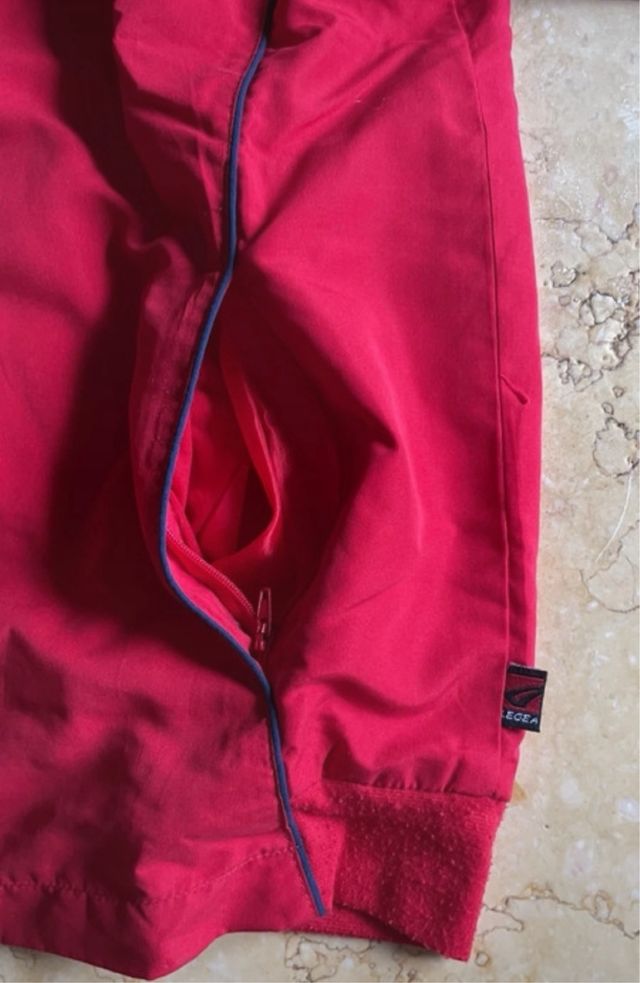 Felpa con zip Legea, taglia M colore rossa