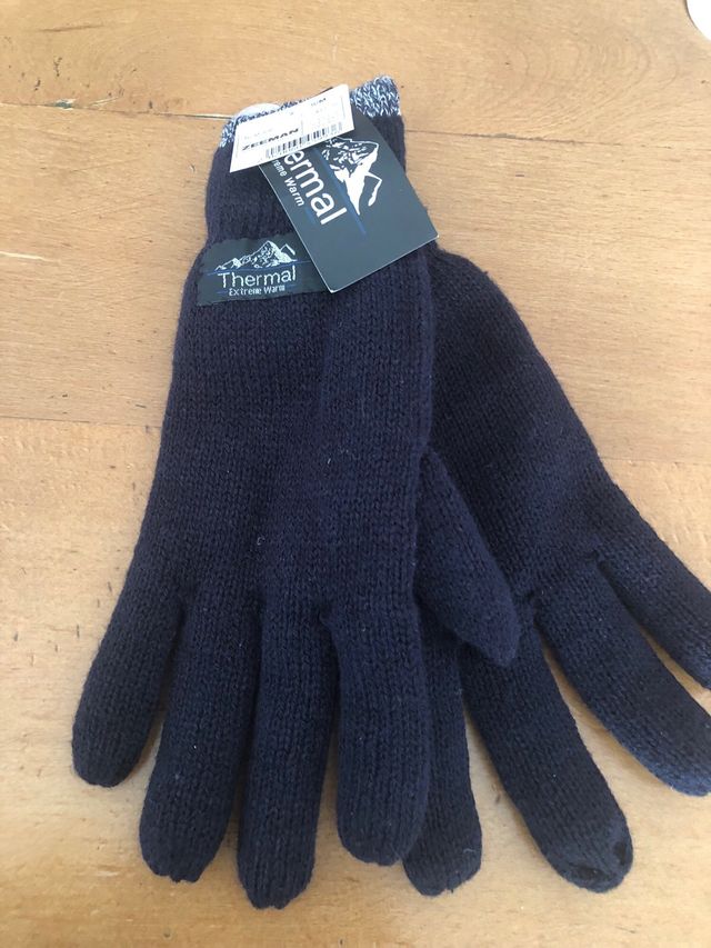 guantes azul marino