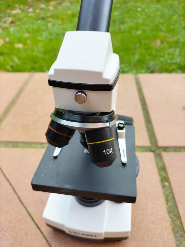 Microscopio nuovo di zecca.