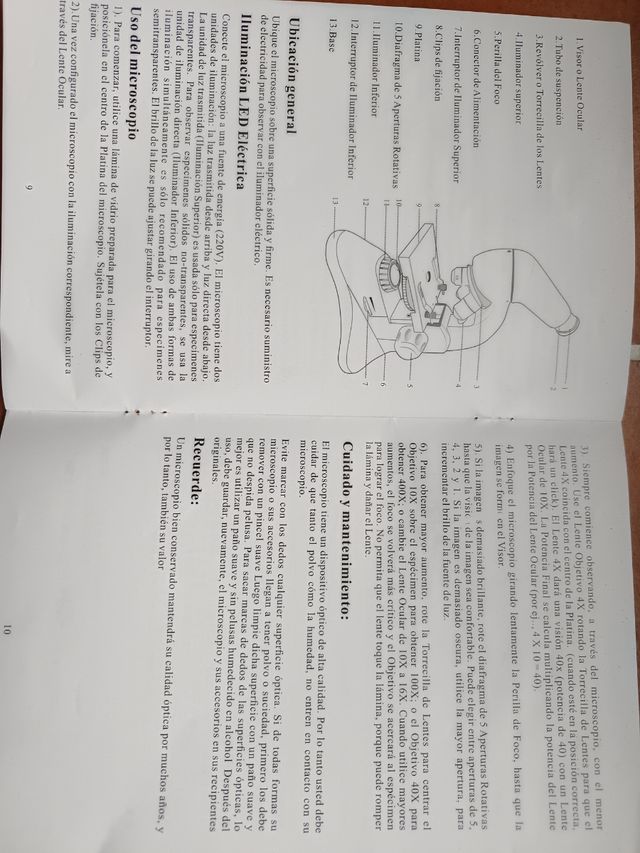 Microscopio nuovo di zecca.