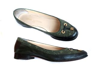 Ballerine vintage Louis Vuitton verdi