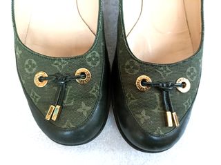 Ballerine vintage Louis Vuitton verdi