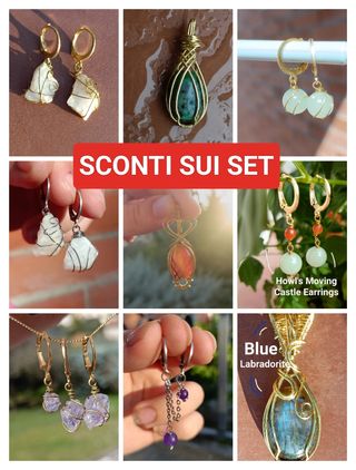 ✨Collana/girocollo quarzo ialino effetto craquelé✨