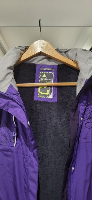 Chaqueta esquí niña 10 años morada