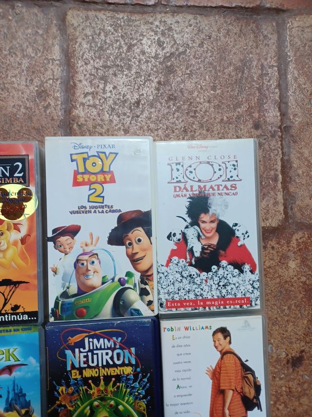 LOTE 8 PELICULAS VHS INFANTIL REY LEON I II, SRECK
