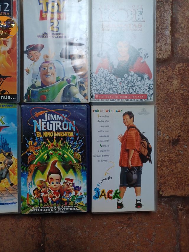 LOTE 8 PELICULAS VHS INFANTIL REY LEON I II, SRECK